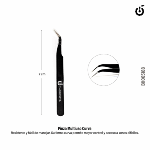 Pinza Bruselas Cherimoya Curva Decoración Uñas Pestañas Calidad 5188