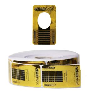 50 Moldes Cherimoya Dorados Premium Para Uñas Esculpidas