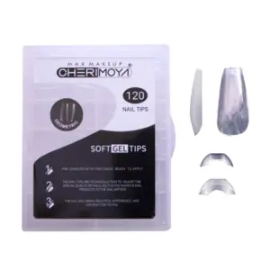 Tips Para Soft Gel Geometric Cristal 120pcs Cherimoya