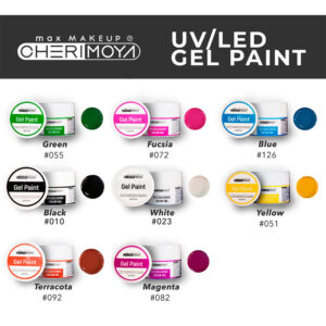 Gel Paint Cherimoya x 5 gramos Varios Colores  Uv/led Nail Art Calidad CH018-126