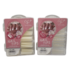 TIPS LARGO FRENCH SQUARE CITY GIRL CRISTAL O NATURAL 100PCS XCL-406