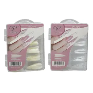 TIPS MEDIANO ALMENDRA CON SONRISA CITY GIRL CRISTAL 100PCS XCL-423