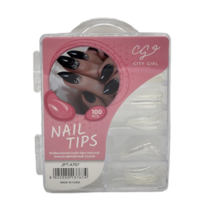 TIPS MEDIANO ALMENDRA CON SONRISA CITY GIRL CRISTAL 100PCS JPT-A767