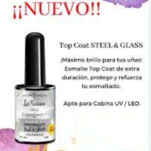 ESMALTE UV TOP STEEL/GLASS x 11ml LAS VARANO