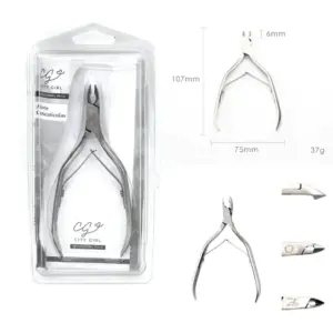 Alicate Corta Cuticula Manicuria Y Pedicuria Acero Inoxidable 11 Cm. City Girl CTJ-506
