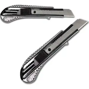 Cutter Grande 18mm Cuerpo Metal Cortante Con Cuchilla