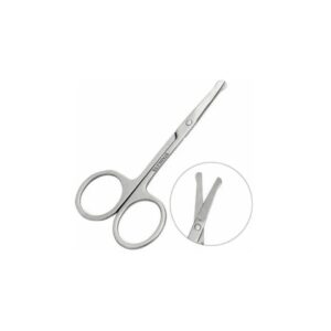 1 Tijera Corta Vellos Nariz Y Cejas de 8,7 Cm Punta Redonda Eloise