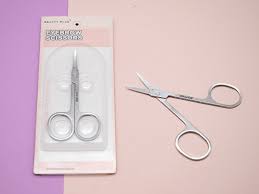 Tijera Corta Cuticula Y Cejas De 9 Cm Punta Curvada Excelente