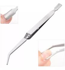 Pinza Curvatura C  con Cuchara Vicky Nails Para Uñas Gelificadas Acrilicas