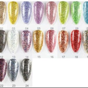 Esmalte Navi Semipermanente Platinum Glitter de 10 Ml. Colores Excelentes