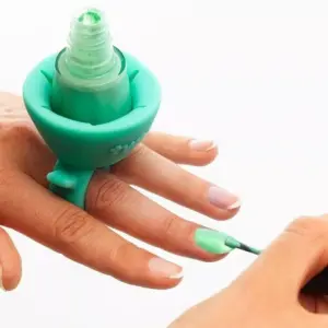 Anillos De Silicona Porta Esmaltes De Uñas Manicuria