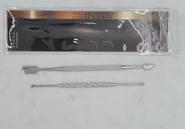 Set De 2 Repujadores Dobles De Cuticulas Y Cuchara Para Oido