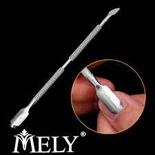 Repujador De Cutículas Dual Doble Punta Acero Inoxidable Mely - Imagen 2
