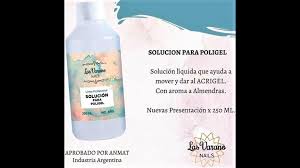 Solucion Para Poligel 250ml Las Varano, Uñas Manicura Excelente