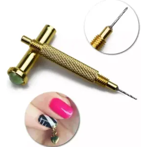 Perforador Taladro Manual Para Piercings En Uñas Esculpidas