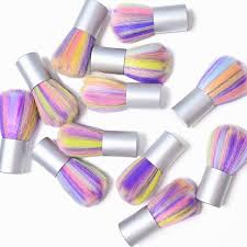 Mini Brocha Kabuki Retira Exceso De Polvos Uñas Esculpida Manicuria