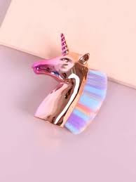 Brocha Cepillo Unicornio Quita Polvo Para Uñas Maquillaje - Imagen 2