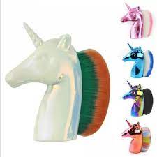 Brocha Cepillo Unicornio Quita Polvo Para Uñas Maquillaje - Imagen 3