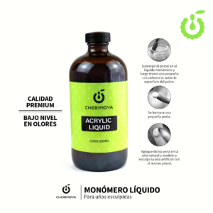 Monómero Liquido Acrílico De Bajo Olor 500 Ml Cherimoya