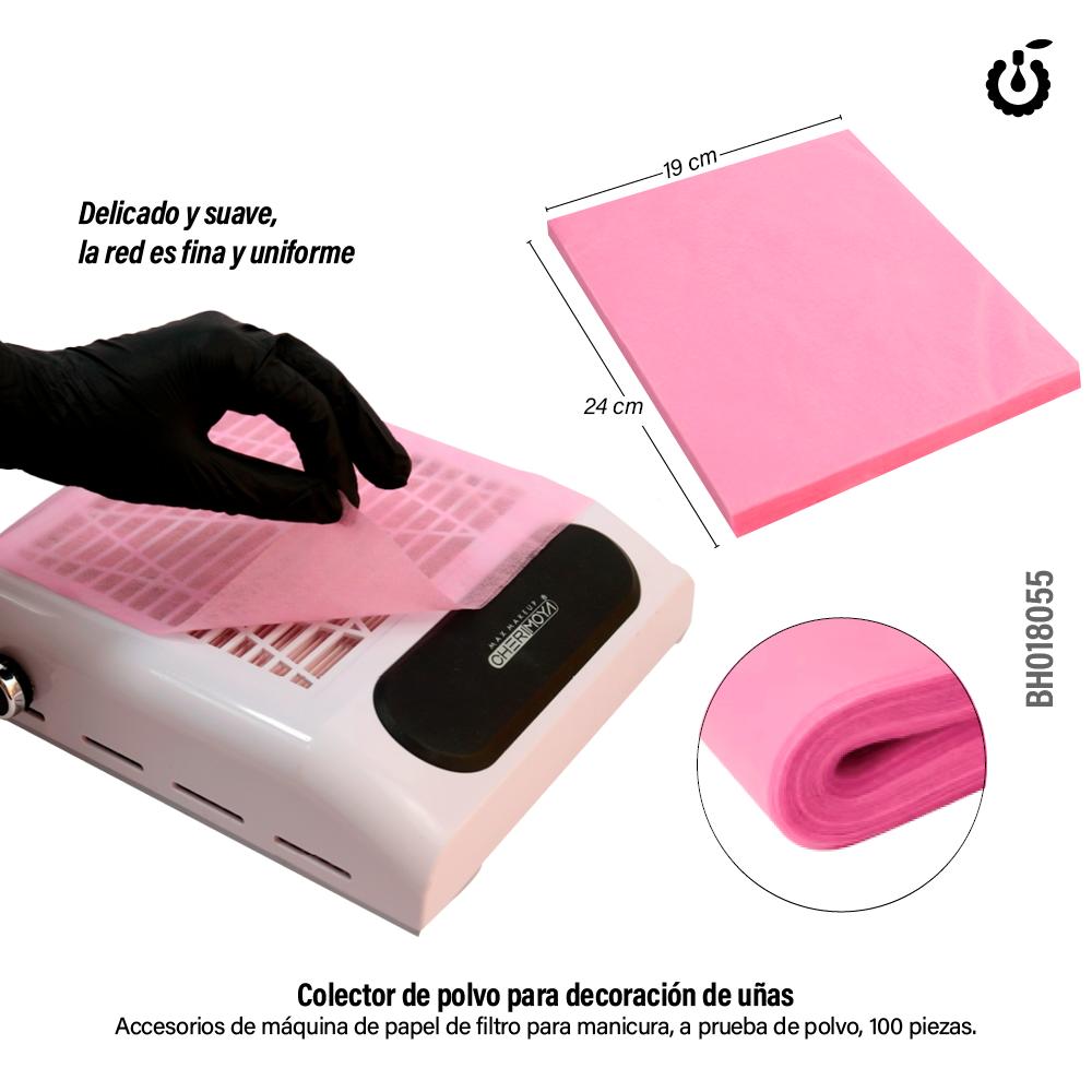 Filtro Algodon descartable para extractor x100pcs